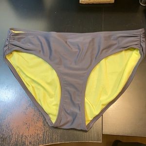 Athleta Bikini Bottom Size Medium Charcole